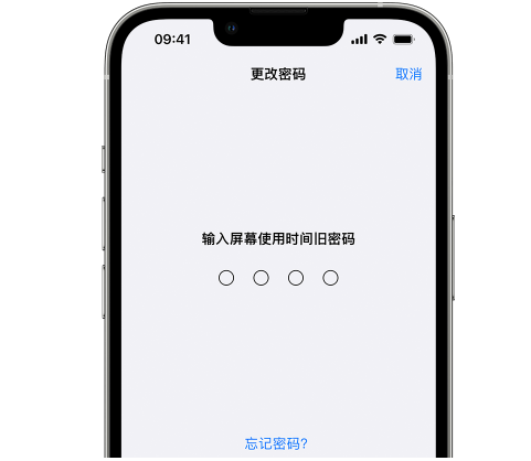 湛河iPhone屏幕维修分享iPhone屏幕使用时间密码忘记了怎么办 