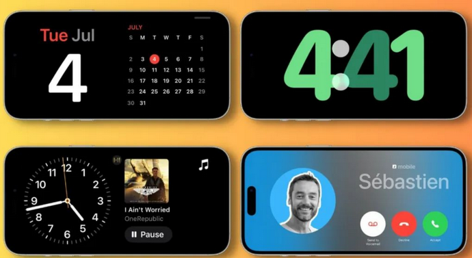 湛河苹果手机维修分享iOS17横屏充电待机显示有什么好处 
