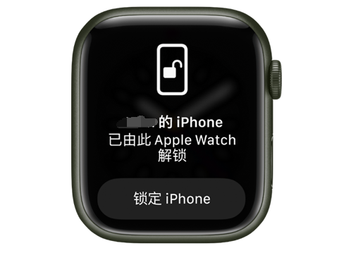 湛河苹果手机维修分享用 AppleWatch 解锁配备面容 ID 的 iPhone方法 